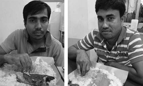 Aminul (left) and Nikhil