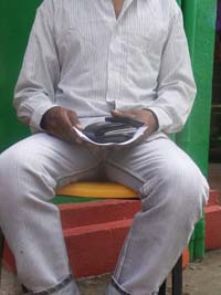 Homeless Imran holding on to his most important documents